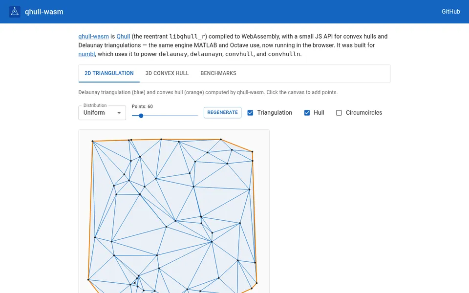 Screenshot of concept-collection.github.io/qhull-wasm-demo