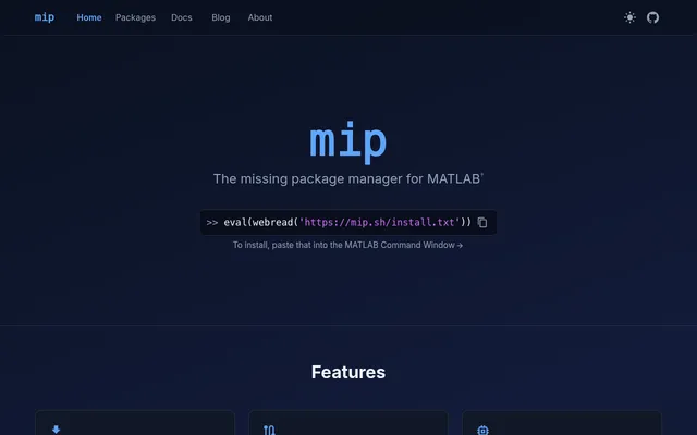 Screenshot of mip